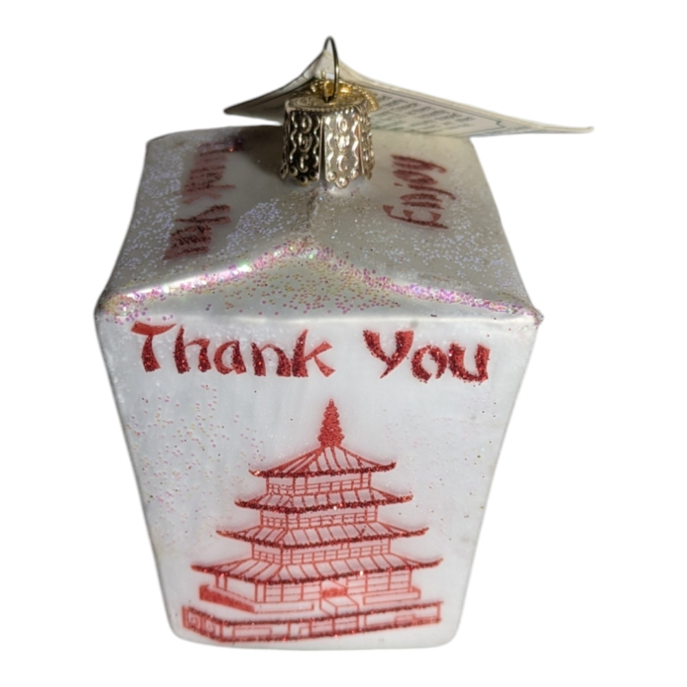 Old World Christmas-Ornament-Chinese Take Out - Preowned Great Condition